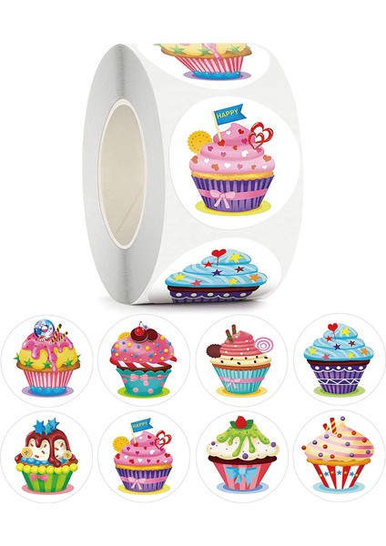 QY1589-500PCS 50-500PCS Yuvarlak Sızdırmazlık Etiketleri Çıkartmalar Düğün Parti Doğum Günü Hediyesi Dekorasyon Etiketleri Cupcake Kırtasiye Tedarik Çıkartmalar (Yurt Dışından) fırsatları