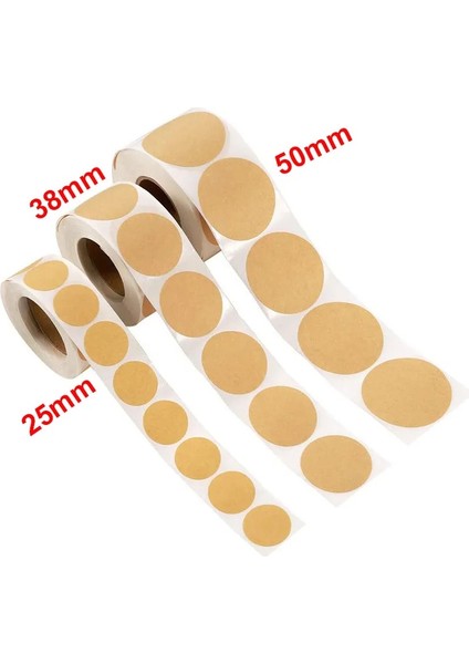 50MM 500 Adet 1 Rulo 100/500 Adet Kraft Kağıt Çıkartmalar Yuvarlak Boş Etiketler El Yapımı Hediye Etiket Kağıdı Dıy Zarf Sızdırmazlık Çıkartmalar Kırtasiye (Yurt Dışından)