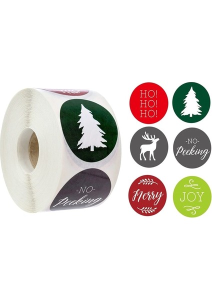 QY782-100PCS 100-500 Adet Yuvarlak Merry Christmas Çıkartmalar Mühür Etiketleri 1 Inç Altın Kelime Etiketi Noel Hediyesi Süslemeleri Etiket (Yurt Dışından)