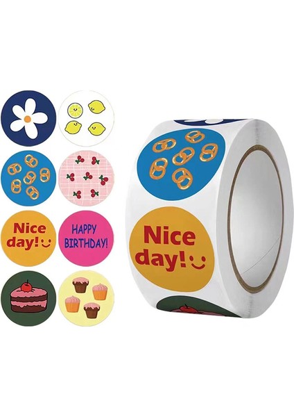 QY1926-500PCS 100-500PCS Karikatür Çiçek Scrapbooking Çıkartmaları Yapışkanlı Çıkartmalar Dergisi Pişirme, Doğum Günü Hediyeleri Parti Favor Bebek Duş (Yurt Dışından)