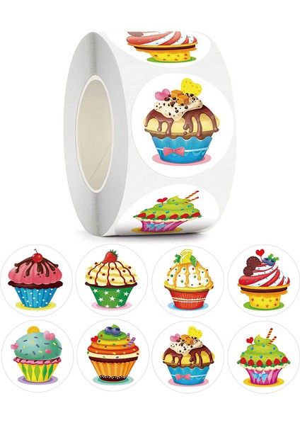 QY1588-500PCS 50-500PCS Yuvarlak Sızdırmazlık Etiketleri Çıkartmalar Düğün Parti Doğum Günü Hediyesi Dekorasyon Etiketleri Cupcake Kırtasiye Tedarik Çıkartmalar (Yurt Dışından) indirimleri