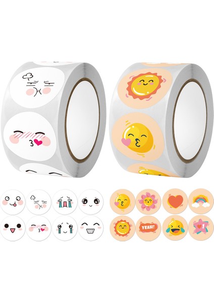 QY1708-300PCS 100-500PCS Sevimli Karikatür Etiket Gökkuşağı Güneş Etiketleri Karalama Defteri Hediye Dekor Sızdırmazlık Çıkartmaları Çocuk Kırtasiye Çıkartmalar (Yurt Dışından) fiyatları