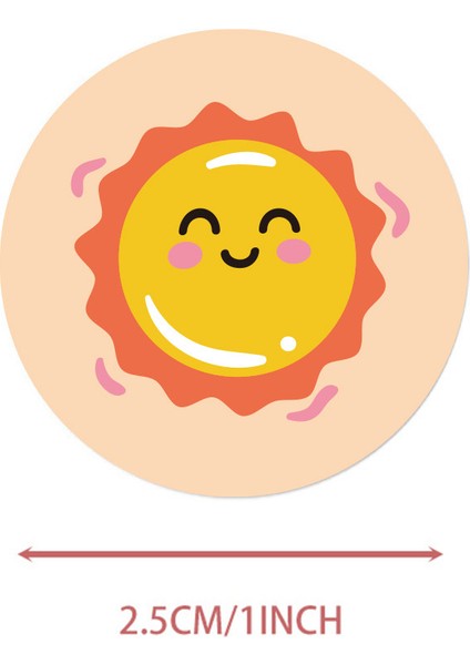 QY1708-300PCS 100-500PCS Sevimli Karikatür Etiket Gökkuşağı Güneş Etiketleri Karalama Defteri Hediye Dekor Sızdırmazlık Çıkartmaları Çocuk Kırtasiye Çıkartmalar (Yurt Dışından) modelleri