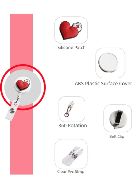 9siyah Stetoskop Bestom 1 Adet Geri Çekilebilir Rozet Makara Hemşire Fırçalama Aksesuarları Çalışmak Için (Yurt Dışından) modelleri