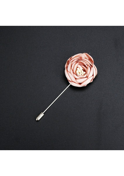 LP08 Sıcak El Yapımı Çiçek Broş Pin Rozeti Kumaş Kamelya Çiçek Yaka Aksesuarları Gömlek Yaka Erkek Takım Elbise Düğün Yaka Çiceği (Yurt Dışından)