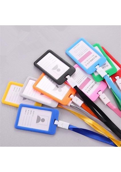 Siyah Dikey 1 Adet Yeni Isim Kredi Kartı Sahipleri Kadın Erkek Banka Kartı Boyun Askısı Kart Otobüs Kımlık Tutucu Öğrenciler Çocuklar Kimlik Rozeti ile Kordon (Yurt Dışından) fiyatları