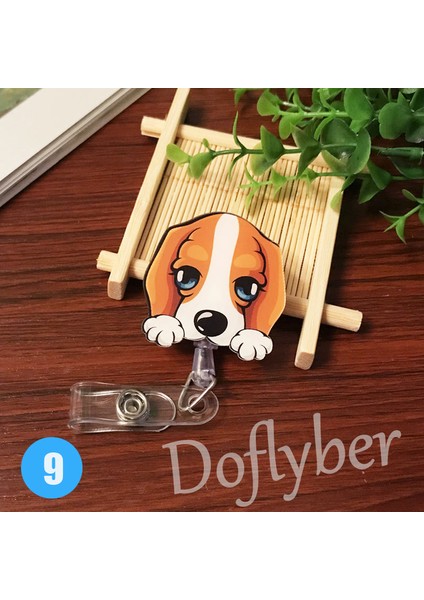 Stil 9 Karikatür Köpek Paw Hemşire Doktor Diş Hekimi Geri Çekilebilir Çekme Rozet Makara Sergi Kımlık Kordon Adı Etiketi Kart Rozeti Tutucu Ofis Arzı (Yurt Dışından)