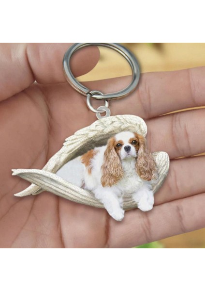 I Köpek Uyuyan Melek Anahtar Zincirleri Akrilik Sevimli Hayvan Anahtarlık Kadın Kız Erkek Araba Anahtarı Çocuklar Hediye Dropshipping (Yurt Dışından)