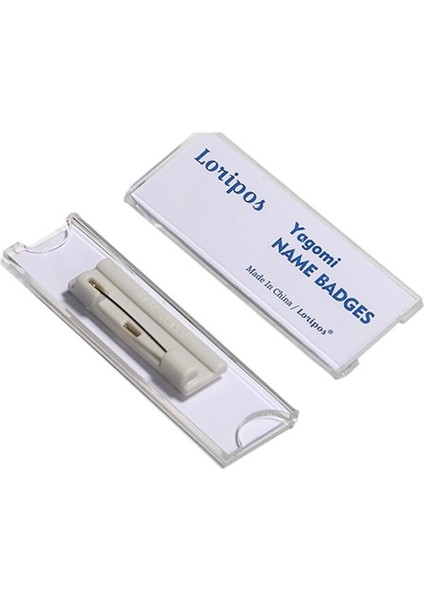 Pin Klip 75X30MM Pin Kimliği Çalışan Adı Akrilik Kart Tutucu Mıknatıs Rozet Etiket Tutucu Güvenlik Manyetik Rozet Bağlantı Elemanları Kimlik Etiketi Klip Etiket Tutucu Rozeti (Yurt Dışından) fiyatları