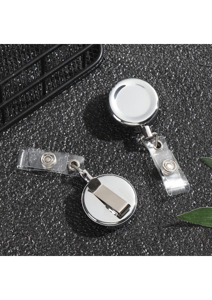 13 1 Adet Geri Çekilebilir Kimlik Kartı Rozet Makarası Kordon Krom Metal Kapı Geçiş Tutucu Zincir Çalışma Kartı Anahtarlık Ofis Okul Malzemeleri (Yurt Dışından) fırsatları