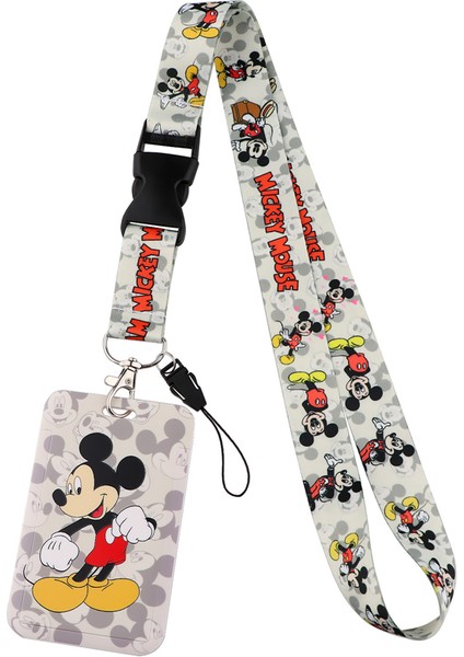 12 Disney Sevimli Küçük Mickey Mouse Kordon Tuşları Için Telefon Serin Boyun Askısı Kordon Kamera Için Düdük Kımlık Rozeti Sevimli Dokuma Şeritler (Yurt Dışından) fırsatları