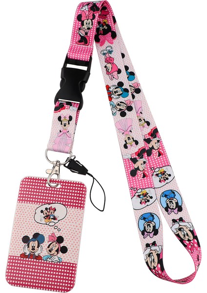12 Disney Sevimli Küçük Mickey Mouse Kordon Tuşları Için Telefon Serin Boyun Askısı Kordon Kamera Için Düdük Kımlık Rozeti Sevimli Dokuma Şeritler (Yurt Dışından) indirimleri