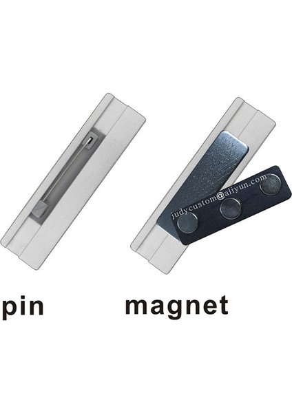 Pin ile 10 Adet Özel Kazınmış Yaka Kartı Alüminyum Kimlik Kartı Holer Yeniden Kullanılabilir Çalışan Manyetik Isim Etiketi (Yurt Dışından) fiyatları