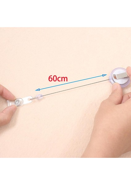 13 Renkli Gökkuşağı 60 cm Geri Çekilebilir Rozet Makara Öğrenci Hemşire Yatay Tip Sergi Kımlık Adı Kart Rozeti Tutucu Ofis Malzemeleri (Yurt Dışından)