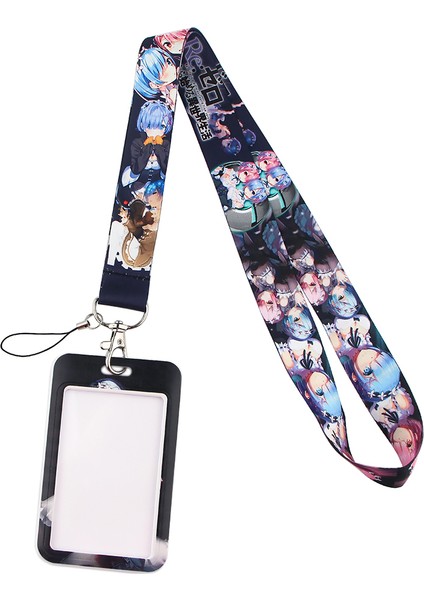 24 CB0181 Anime Kart Kılıfları Kordon Anahtar Kordon Cosplay Rozeti Kımlık Kartları Sahipleri Boyun Askıları Anahtarlıklar Öğrenci Ofis Aksesuarları (Yurt Dışından) fırsatları