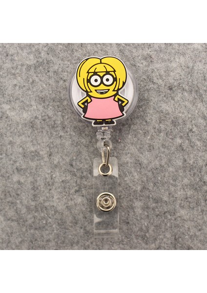 Gül Kırmızı Karikatür Komik Erkek Tarzı Geri Çekilebilir Rozet Makara Hemşire Doktor Kart Tutucu Ofis Hastane Malzemeleri Erkek Kız Isim Kartı (Yurt Dışından) indirimleri