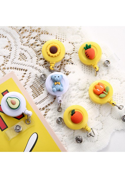 20 Adet 20 Adet Karikatür Hayvan Meyve Geri Çekilebilir Makaralı Isimlik Kimlik Kordon Adı Etiketi Kart Rozeti Tutucu Makaraları Ofis Malzemeleri (Yurt Dışından) fırsatları