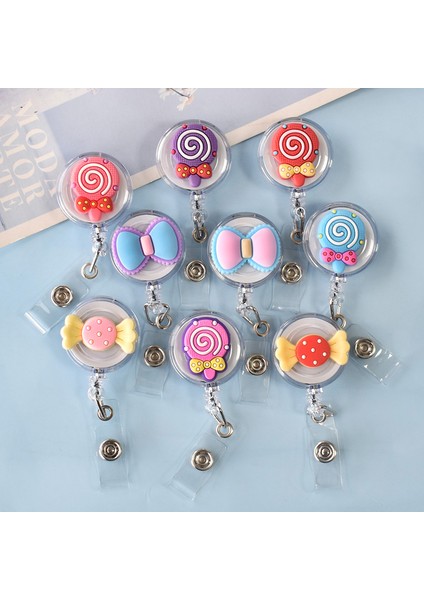 Ssk-Xh-86-17 1 Pcs Karikatür Lolipop Şeker Rozet Makarası Hemşire Doktor Öğrenci Rozeti Makara Geri Çekilebilir Kımlık Rozeti Tutucu Ebe Hediye Hemşire Hediye (Yurt Dışından)