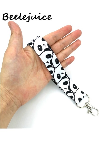 El Bileklik Panda Karikatür Kordon Kredi Kartı Kimlik Tutucu Çanta Öğrenci Kadın Seyahat Kartı Kapak Rozeti Araba Anahtarlık Süslemeleri Aksesuarları Hediyeler (Yurt Dışından)