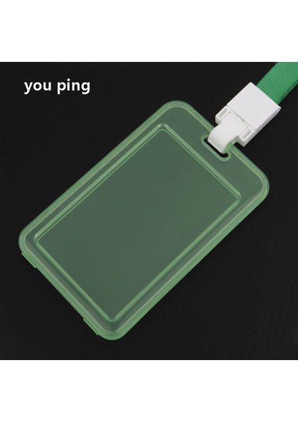 Şeffaf Yeşil 1 Adet Şeffaf Kart Kadın Erkek Öğrenci Otobüsü Kartı Kordon Rozet Tutucu Iş Kredi Kartları Banka Kimlik Kartı Okul Malzemeleri (Yurt Dışından)