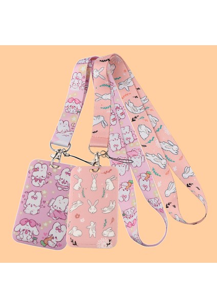 Stil 3 Karikatür Pembe Kordon Sevimli Tavşan Boyun Askısı Anahtar Kordon Kımlık Kartı Spor Telefonu USB Kımlık Tutucu Dıy Boyunluklar (Yurt Dışından) fiyatları