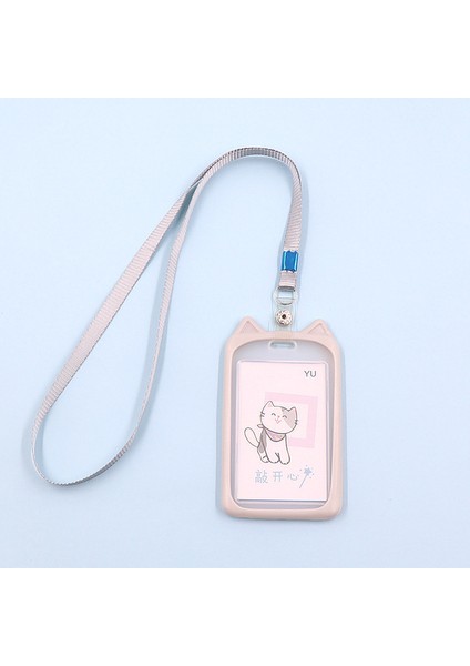 Stil 5 Sevimli Karikatür Kedi Kart Tutucu Geri Çekilebilir Makara ile Kimlik Tutucu Ipi Rozet Tutucu Kolaylık Öğrenci Otobüsü Kımlık Kartı Tutucu (Yurt Dışından)