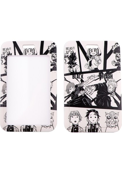 Stil 2 JF1361 Anime Manga Cosplay My Hero Academia Demon Slayer Boyun Askısı Boyunluklar Kımlık Rozeti Kart Sahibinin Anahtarlık Cep Telefonu Askısı Hediye (Yurt Dışından)