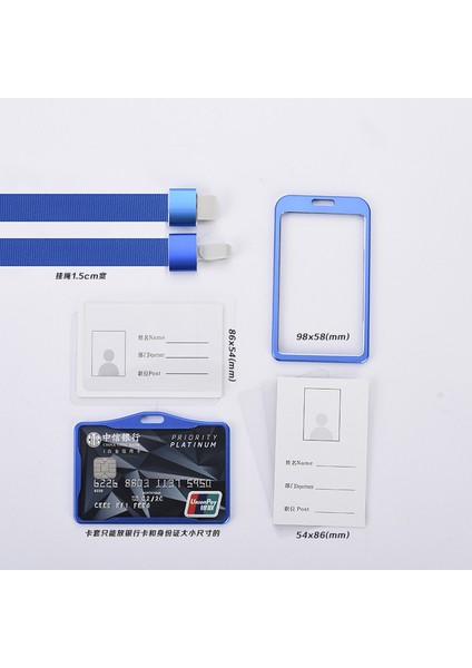 Stil 7 Moda Metal Iş Kimlik Kartı Tutucu Kartları Kapak Bozuk Para Cüzdanı Cüzdan Temizle Banka Kredi Kartı Çantası Okul Ofis Malzemeleri (Yurt Dışından) fiyatları