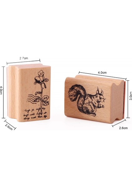 Ben Vintage Pullar Ahşap Lastik Pullar Çiçekli Hayvan Mektuplar Günlüğü Zanaat Scrapbooking Için (Yurt Dışından) indirimleri