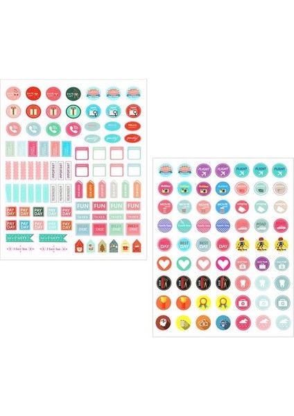 Stil 1 2 Sayfalık Masa Duvar Takvimi Etkinlik Çıkartmaları Defterler Günlüğü Aylık Planlayıcısı Etiket Scrapbooking Haftalık Sekmeler Çıkartmalar Ofis Kaynağı (Yurt Dışından)