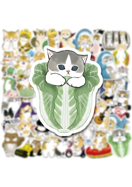 Kedi 50 Adet 10/30/50 Adet Kawaii Kedi Karikatür Çıkartmalar Sevimli Hayvan Estetik Çıkartmaları Karalama Defteri Dizüstü Telefon Bagaj Araba Graffiti Etiket Çocuk Oyuncağı (Yurt Dışından) fırsatları