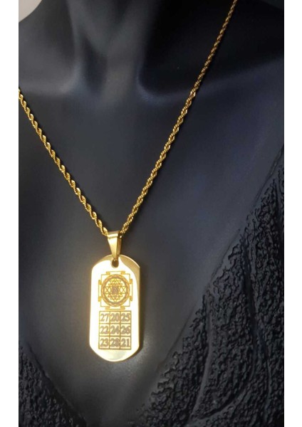 Kuber Yantra Sağlık,para,şasn V Korunma Çelik Kolye