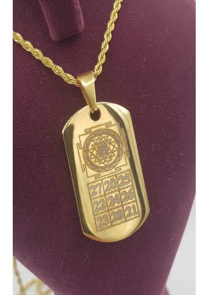 Kuber Yantra Sağlık,para,şasn V Korunma Çelik Kolye