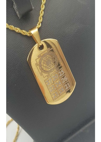 Kuber Yantra Sağlık,para,şasn V Korunma Çelik Kolye