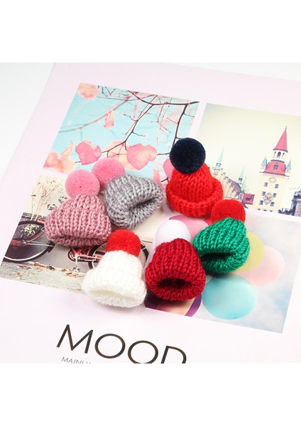 Pembe Kadın Broş Pin Sevimli Mini Şapka Rozeti Noel Yeni Yıl Hediye Kazak Ceketler Dıy Şapkalar Çocuklar Kış Aksesuarları Sırt Çantası Dekor (Yurt Dışından)