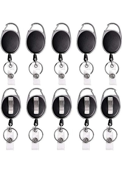 No.4 Plastik Rozet Çalışma Kimlik Kartı Tutucu Dayanıklı Koruyucu Kapaklı Kılıf Geri Çekilebilir Makaralı Isimlik Klipler Sergi Okul Malzemeleri (Yurt Dışından) fırsatları