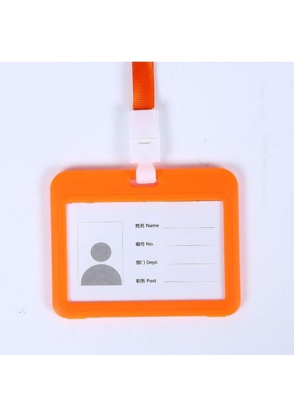 Orange Horizon 1 Adet Yeni Isim Kredi Kartı Sahipleri Kadın Erkek Banka Kartı Boyun Askısı Kart Otobüs Kımlık Tutucu Öğrenciler Çocuk Kimlik Rozeti ile Kordon (Yurt Dışından)