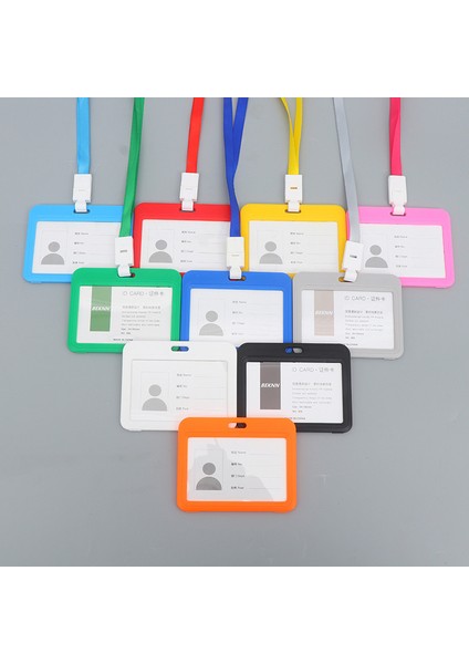 Orange Horizon 1 Adet Yeni Isim Kredi Kartı Sahipleri Kadın Erkek Banka Kartı Boyun Askısı Kart Otobüs Kımlık Tutucu Öğrenciler Çocuk Kimlik Rozeti ile Kordon (Yurt Dışından) fırsatları