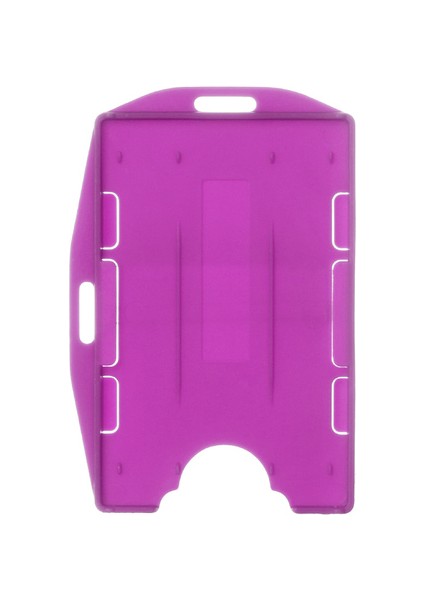 Tip 4-Mor 1pc Taşınabilir Pratik Çok Kullanımlı Sert Plastik Çift Taraflı Kimlik Kartı Unisex Rozet Çalışma Kimlik Kartı Tutucu Dayanıklı Koruyucu Kapak Kılıf (Yurt Dışından)