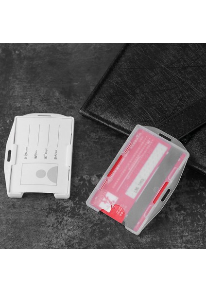 Tip 4-Mor 1pc Taşınabilir Pratik Çok Kullanımlı Sert Plastik Çift Taraflı Kimlik Kartı Unisex Rozet Çalışma Kimlik Kartı Tutucu Dayanıklı Koruyucu Kapak Kılıf (Yurt Dışından)