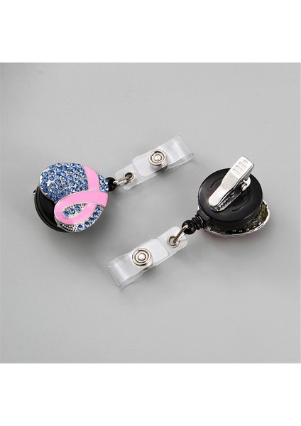 Ekg Stetoskop Aşk Kalp Kapsülü Elmas Pembe Kurdele Geri Çekilebilir Hemşire Rozeti Makara Klip Rozet Tutucu Öğrenciler Doktor Kimlik Kartı Tutucu Kırtasiye (Yurt Dışından) fırsatları