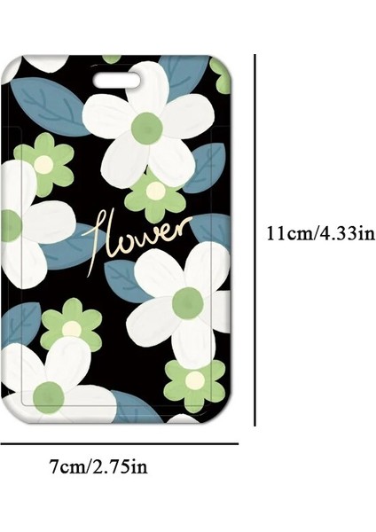 Stil 5 Boyun Askısı Çantası ile Öğrenci Kimlik Kartı Kapağı Renkli Çiçekler Kadın Kız Kredi Kartı Kimlik Otobüs Kartı Tutucu Çanta Kordon ile (Yurt Dışından) fırsatları