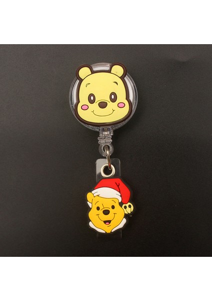 Yeşil Karikatür Küçük Tigger Winnie Tarzı Geri Çekilebilir Rozet Makara Hemşire Doktor Kart Tutucu Ofis Hastane Adı Kart Malzemeleri (Yurt Dışından)