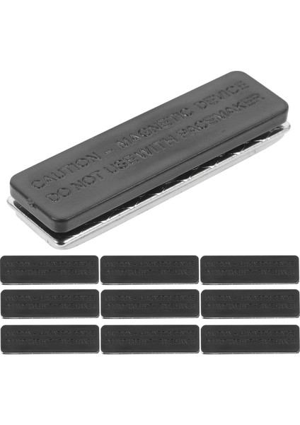 Siyah 10 Adet Mıknatıslar Isim Plakası Yaka Çiceği Manyetik Rozet Tutucu Metal Kartvizitler Konferans Etiketi Destek (Yurt Dışından) modelleri