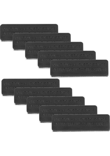 Siyah 10 Adet Mıknatıslar Isim Plakası Yaka Çiceği Manyetik Rozet Tutucu Metal Kartvizitler Konferans Etiketi Destek (Yurt Dışından) indirimleri