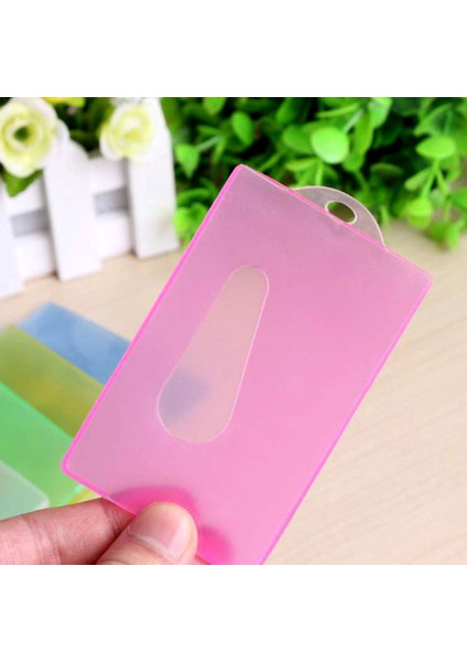 Gösterildiği Gibi 20 Adet Plastik Tutucu Kol Koruyucusu Kimlik Kredi Otobüsü Öğrenci Kartları Çalışan Rozeti (Rastgele Renk, Delikli Yüzey) (Yurt Dışından) indirimleri