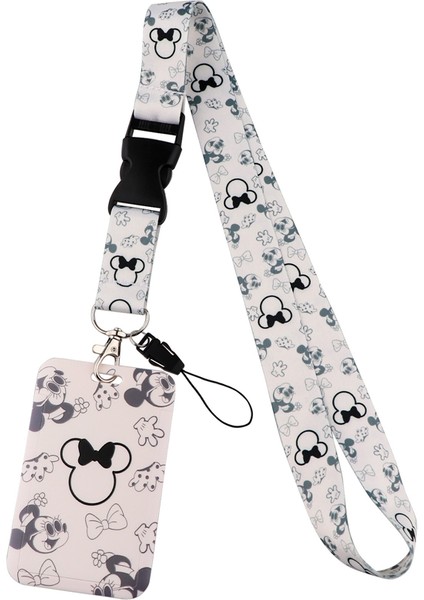 11 Disney Sevimli Küçük Mickey Mouse Kordon Tuşları Için Telefon Serin Boyun Askısı Kordon Kamera Için Düdük Kımlık Rozeti Sevimli Dokuma Şeritler (Yurt Dışından) modelleri