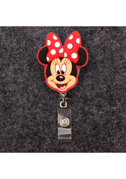 Siyah Mickey Minnie Donald Daisy Rozet Makara Hemşire Işçiler Enfermera Kımlık Tutucu Kız Erkek Geri Çekilebilir Kartvizit Tutucu Aksesuarı (Yurt Dışından)