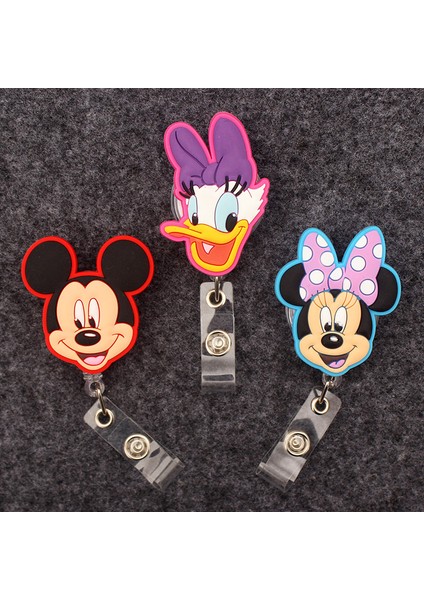 Siyah Mickey Minnie Donald Daisy Rozet Makara Hemşire Işçiler Enfermera Kımlık Tutucu Kız Erkek Geri Çekilebilir Kartvizit Tutucu Aksesuarı (Yurt Dışından) fiyatları