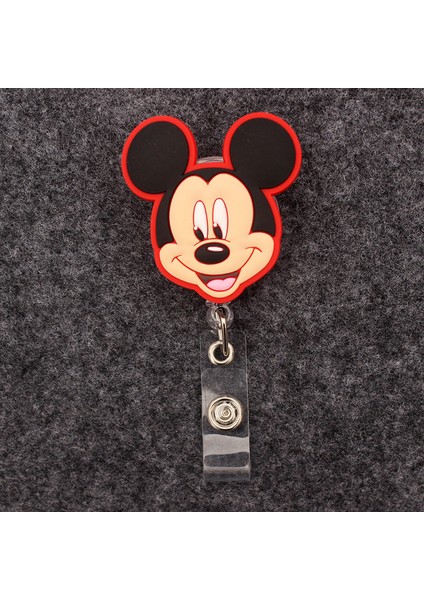 Siyah Mickey Minnie Donald Daisy Rozet Makara Hemşire Işçiler Enfermera Kımlık Tutucu Kız Erkek Geri Çekilebilir Kartvizit Tutucu Aksesuarı (Yurt Dışından) modelleri
